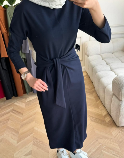 Crêpe Dress Blauw - Afbeelding 3