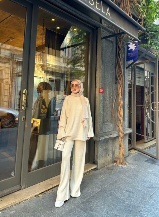 Basic Tricot Twinset Wit - Afbeelding 2